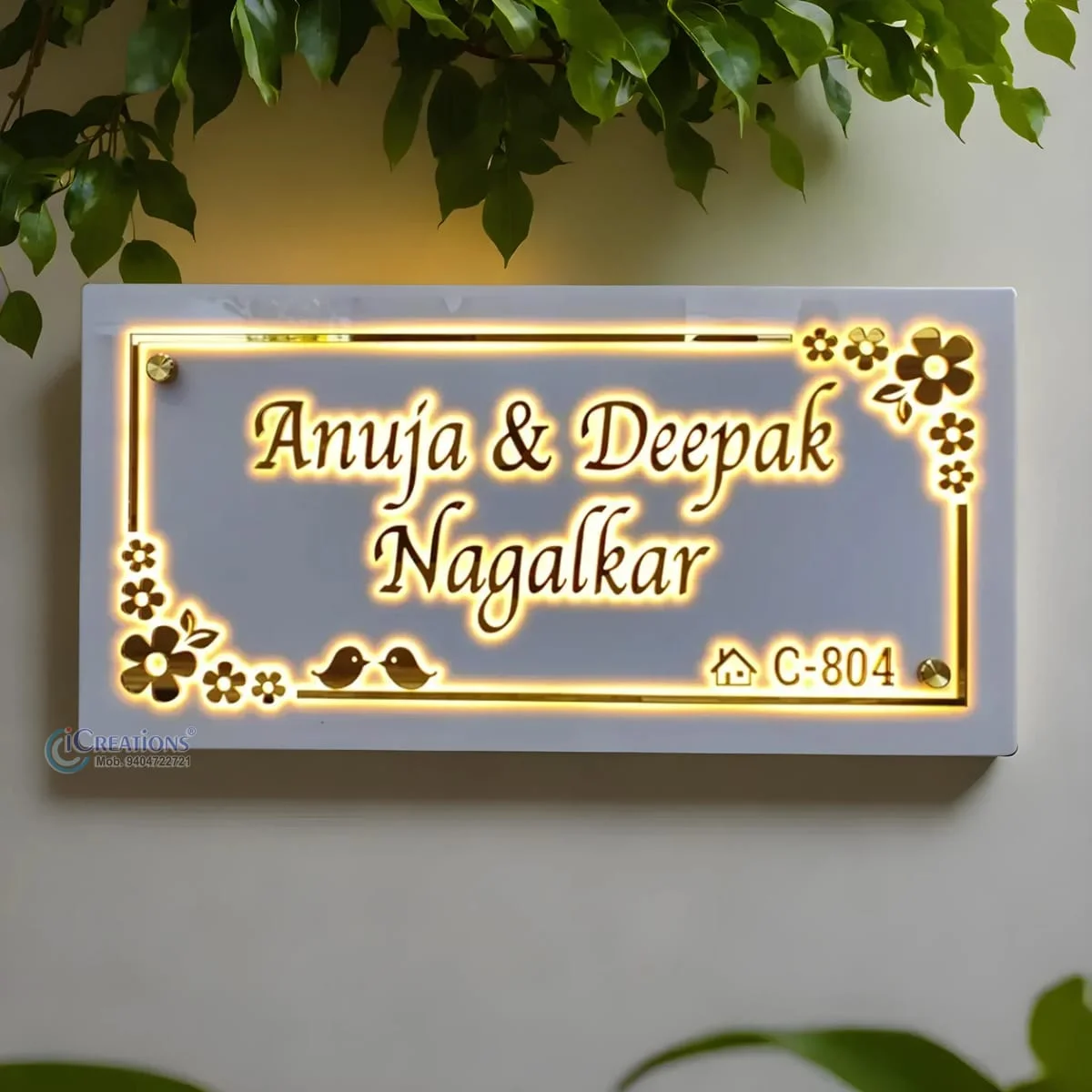 Acrylic UV Print Name Plate